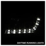 SPYDER SIGNATURE BLACK HALOGEN PROJECTOR HEADLIGHTS (NOT COMPATIBLE W/ XENON/HID MODEL) DRL;HIGH H1(INCLUDED) LOW H1(INC