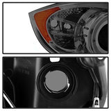 Spyder Projector Headlights - LED Halo - Amber Reflector - Eyebrow Bulb - Smoke - image 5