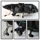 Spyder Projector Headlights - Light Bar DRL - Black (5076519) - image 3