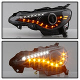 Spyder Projector Headlights - DRL LED - Black (5075413) - image 6