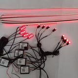 LED Interior Ambient 18-Piece RGBW Multicolor Ultra-Flow Series ColorSmart 4-Door Vehicle Complete Kit