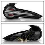 SPYDER BLACK LED TAIL LIGHTS; SEQUENTIAL LED TURN SIGNAL; LED WHITE LIGHT BAR PARKING | 16-23 MAZDA MIATA MX-6