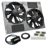 Derale Powerpack - High Output Dual 12" RAD Fan/Powdercoated Steel - image 3