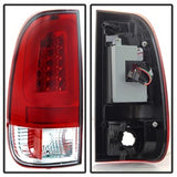 Spyder Light Bar LED Tail Lights - Version 3 - Red Clear (5084453) - image 2