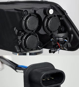 AlphaRex Projector Headlights Plank Style Design Black - 880593 - image 2