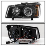 Spyder Projector Headlights - LED Halo - Amber Reflector (5009456) - image 3