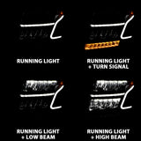 ANZO USA - LED Crystal Headlights - 111478