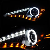 Spyder Projector Headlights - CCFL Halo - DRL LED - Black - image 2