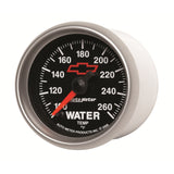 GAGE, WTR TMP, 2 1/16", 100-260F, DIGTL STPPR MTR, CHEVY RED BOWTIE, BLACK