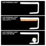 Spyder Projector Headlights - Sequential Turn Signal - Black (5087669) - image 2
