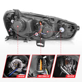 ANZO USA - Projector Headlight Set w/Halo - 121428