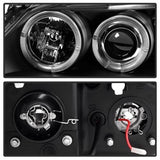 Spyder Projector Headlights - LED Halo - Black (5011596) - image 3