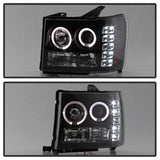 Spyder Projector Headlights - LED Halo - Black (5010605) - image 9