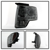 Spyder Projector Headlights - LED Halo - Smoke (5010254) - image 2
