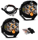 LP6 Pro Bumper Kit - '20-26 Gladiator / '18-26 Wrangler JL; w/ OE Steel Bumper (Driving/Combo; Clear; Toggle W