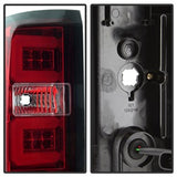 SPYDER RED CLEAR LIGHT BAR LED TAILLIGHTS ; 16-18 SILVERADO 1500/ 16-19 2500/3500 ; FOR MODELS WITH FACTORY LED TAILLIGH