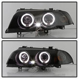 Spyder 1PC Projector Headlights - LED Halo w/ Amber Reflector - Smoke - image 9