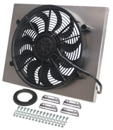 Derale Powerpack - High Output Single 17" Electric RAD Fan/Aluminum Shroud Kit (16822)