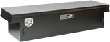 Highway Product 70 X 16 X 20 SINGLE LID TOOL BOX WITH SMOOTH BLACK BASE, BLACK DIAMOND PLATE LID - 3213-003-BK62