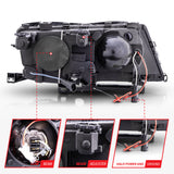 ANZO USA - Projector Headlight Set w/Halo - 121212