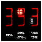 SPYDER BLACK SMOKE LIGHT BAR LED TAIL LIGHTS | 15-17 FORD F150 (COMPATIBLE WITH REAR BLIND SPOT SENSOR MODEL ONLY)