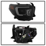 Spyder Projector Headlights - Light Bar DRL - Black Smoke - image 3