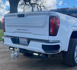 2020-Current Chevy GMC 2500 3500 Hitch Bar Reverse 7in LED Flood Lighting Heavy Duty Bolt-On Blacked Out Kit with Heated