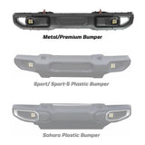 Squadron-R SAE Fog Pocket Kit - '20-26 Gladiator / '18-26 Wrangler JL; w/ OE Rubicon Bumper (SAE Fog; Baja Amb