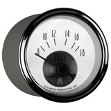 2-1/16" VOLTMETER, 8-18V, PRESTIGE PEARL