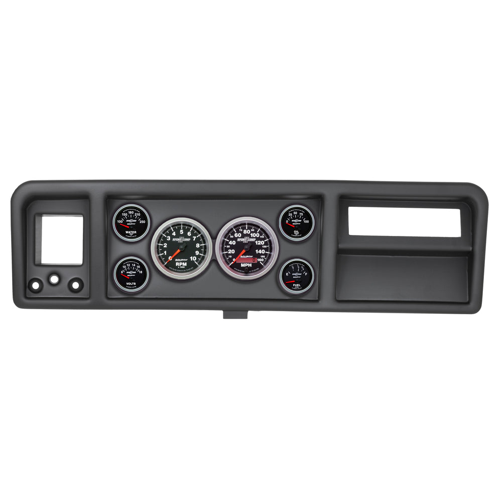 AutoMeter 6 Gauge Direct-Fit Dash Kit, Ford Truck 73-79, Sport-Comp II