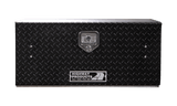 Highway Product 48 X 16 X 13 HIGH SIDE TOOL BOX WITH BLACK DIAMOND PLATE DOOR, SMOOTH BLACK BASE - 3813-003-BK62