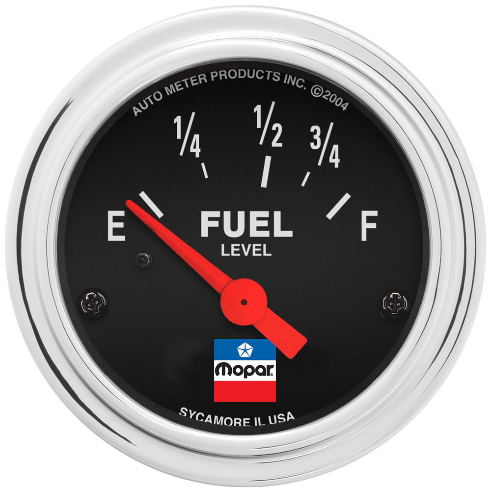 AutoMeter 2" Fuel Level, 73 E/8-12 F, Mopar Classic