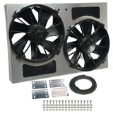 Derale Powerpack - High Output Dual 12" Electric RAD Fan/Aluminum Shroud Kit (16826)