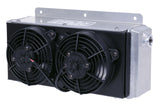 Derale 11 Row Hi-Flow Racing Remote Fluid Cooler with Dual Fans, 7/8-14 UNF O-ring - image 2