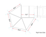 Ironman 4x4 Deltawing 270 6.5 ft FreeStanding Awning - Right Side of Vehicle - IAWN270R045K - image 8