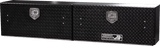 Highway Product 72 X 16 X 13 HIGH SIDE TOOL BOX WITH BLACK DIAMOND PLATE DOOR, SMOOTH BLACK BASE - 3813-011-BK62