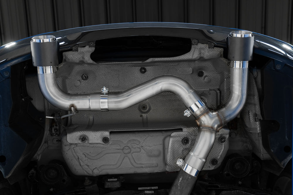 MBRP 3in. Axle-Back. Dual Rear Exit. T304 with CF Tips