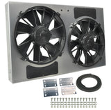 Derale Powerpack - High Output Dual 12" Electric RAD Fan/Aluminum Shroud Kit (16838)