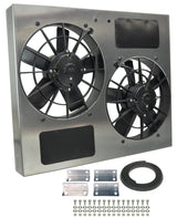 Derale Powerpack - High Output Dual 11" Electric RAD Fan/Aluminum Shroud Kit (16835)