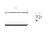 S8 Straight LED Light Bar (50 Inch; Driving/Combo; Baja Amber)
