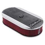 Edelbrock Elite 2 Series Polished Oval Air Cleaner for Single 4-bbl Carb - 2.5" Element - image 4
