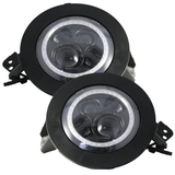 2018+ Jeep JL 9 inch Adapted Headlight and 4 inch Foglight ColorSMART Combo Complete RGB Multi-Color kit - Smartphone Co