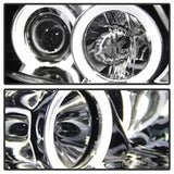 Spyder Projector Headlights - LED Halo - Amber Reflector - Eyebrow Bulb - Smoke - image 6