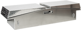 Highway Product 71 X 16 X 23 GULL WING TOOL BOX WITH SMOOTH ALUMINUM BASE, DIAMOND PLATE LID - 3412-015