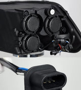 AlphaRex Projector Headlights Plank Style Design Black - 880597 - image 2