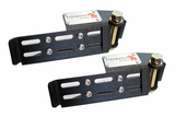 Kentrol/Fishbone Offroad 2007+ Jeep Wrangler Foot Peg Set Black Powder