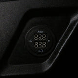 Socket Sized Dual DC Volt Meter 10-60V with 2 Digital displays