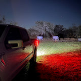 2021-2022 Ford F150 Hitch Bar Reverse 7in LED Flood Lighting Heavy Duty Bolt-On Blacked Out Kit with Heated Lens and Dua