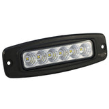 7.5 inch Oval Flush Mount Mini LED Flood Beam Auxiliary Light 10-30VDC