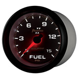 2-5/8" FUEL PRESSURE, 0-15 PSI, PHANTOM II — White
